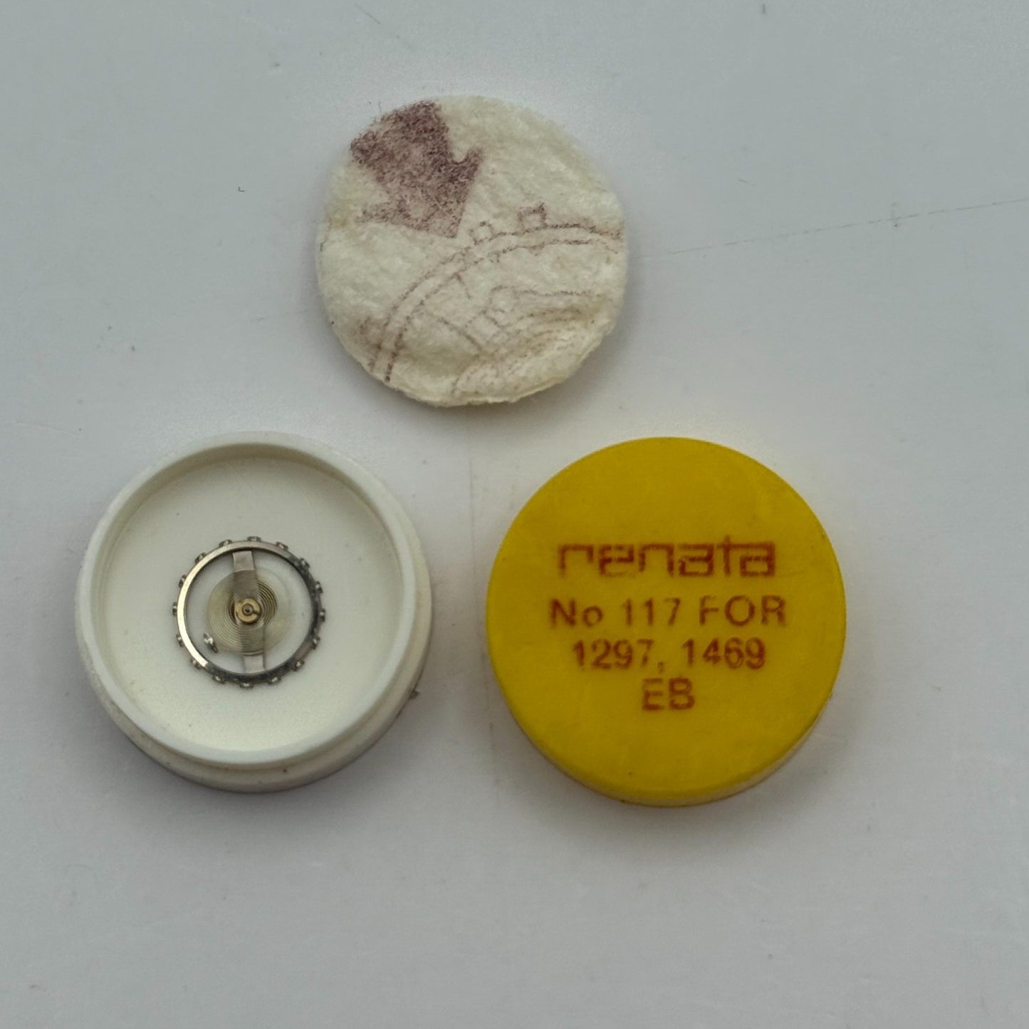 EB 1297 1469 Balance Wheel Complete And Spring  117 Watch Movement Parts NOS