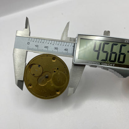 45.6mm Antique Key Wound Pocket Watch Movement PARTS
