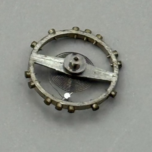 FEF 270 Balance Wheel Complete And Spring  5¼’’’ 173 M Watch Movement Parts NOS