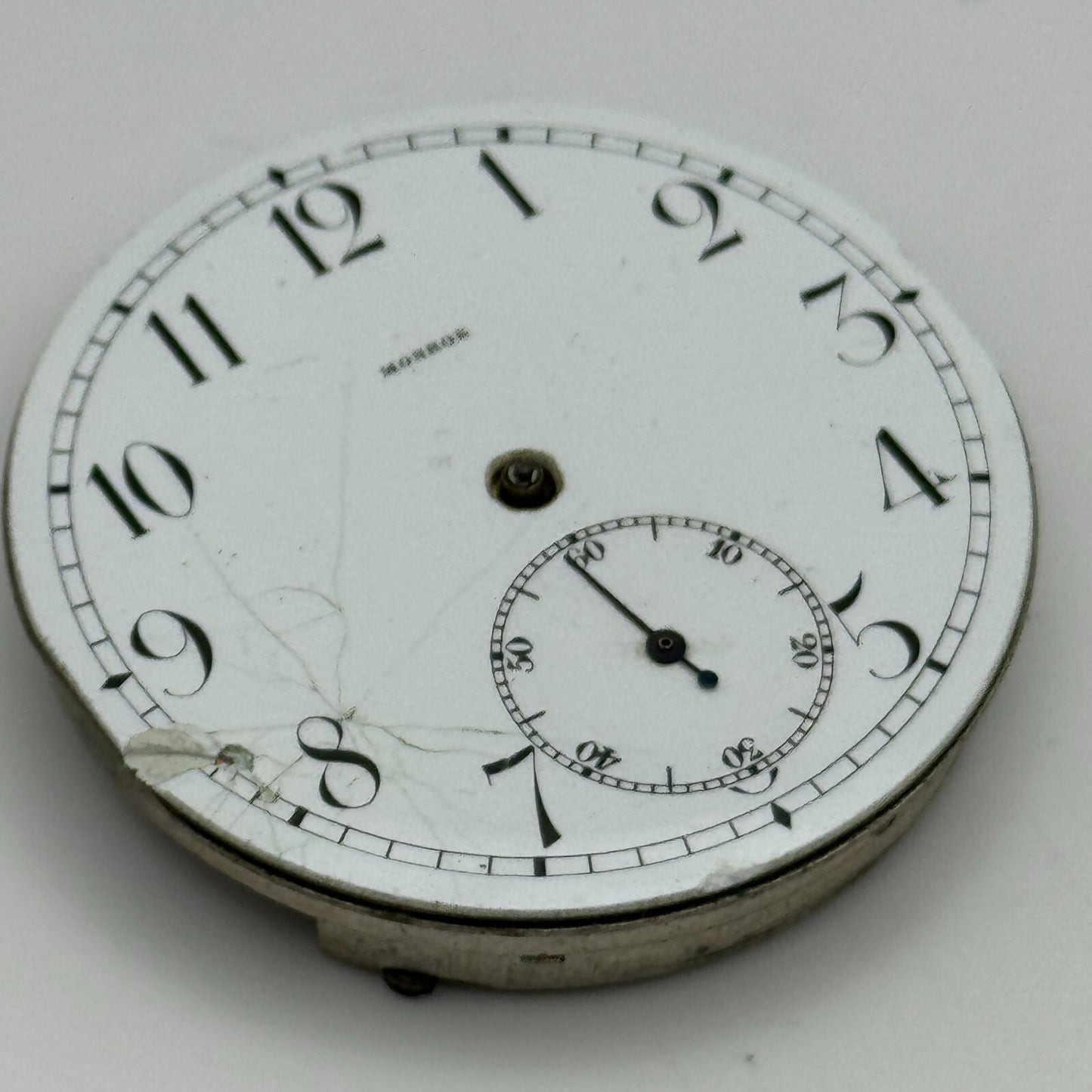 43mm Monroe Watch Co Sub Seconds Vintage Hunter Pocket Watch Movement PARTS