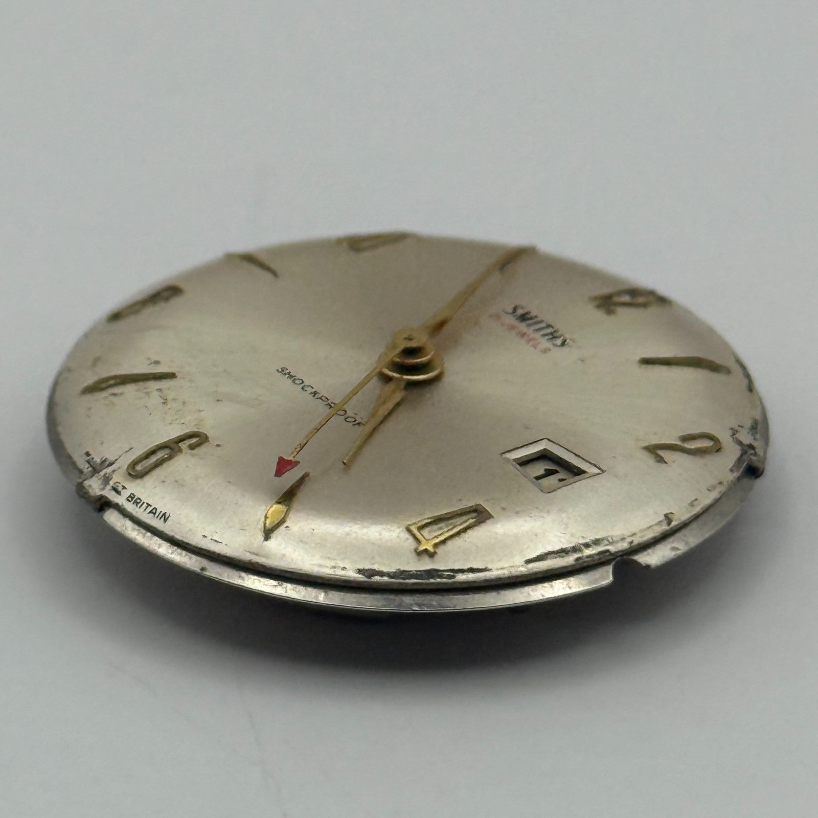 Smiths Shockproof Date 5T65 Watch Movement Manual Wind Vintage Parts Repair 23mm