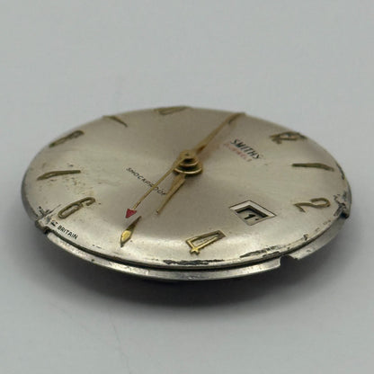 Smiths Shockproof Date 5T65 Watch Movement Manual Wind Vintage Parts Repair 23mm
