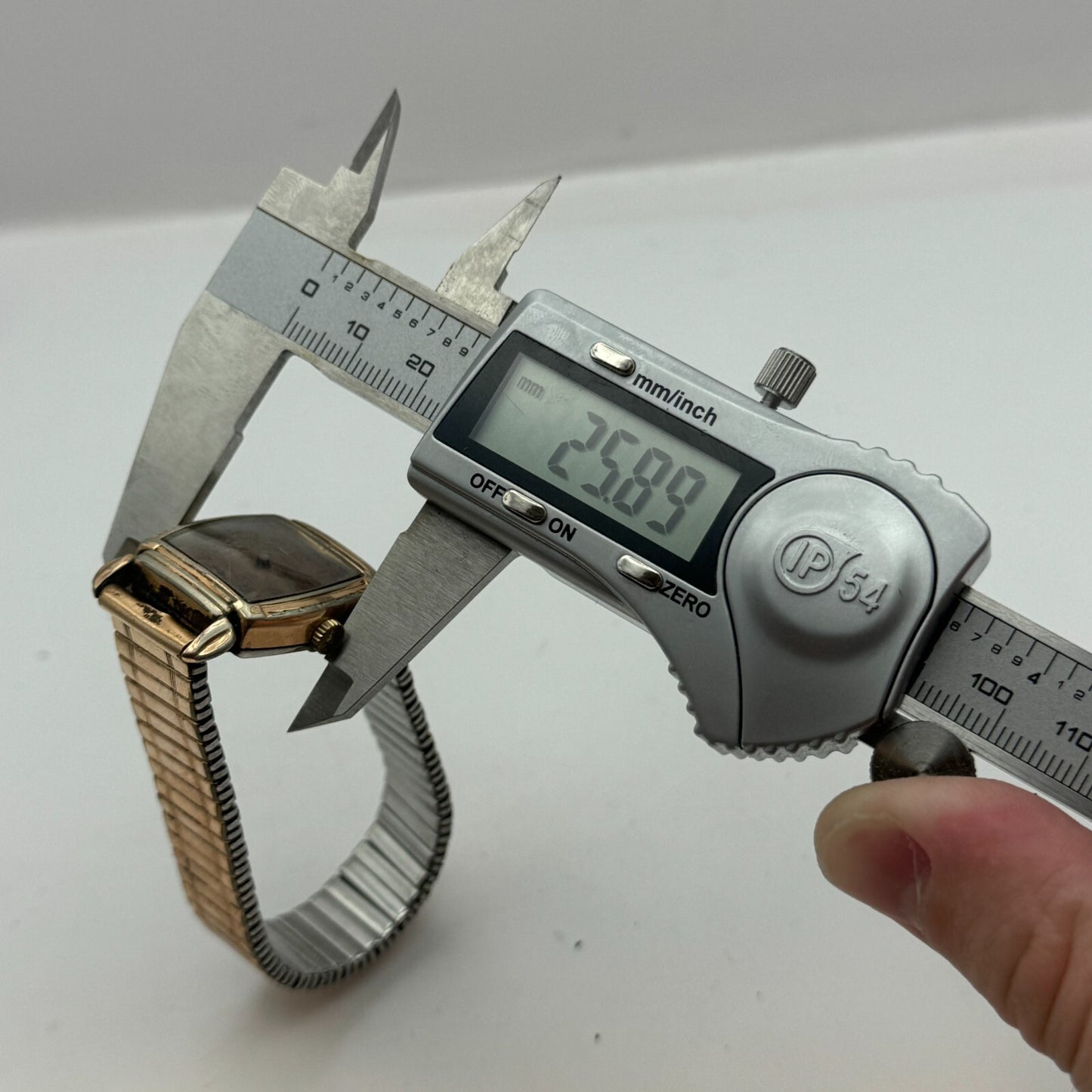 26mm Vintage Cardinal Swiss 15 Jewels Rolled Gold Manual Wind Watch PARTS REPAIR