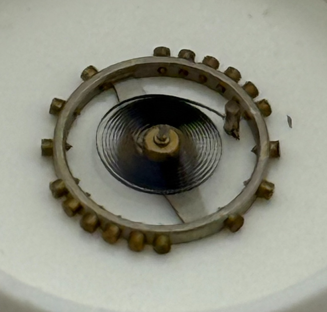 ETA 761, 1201 Balance Wheel Complete And Spring  146 M Watch Movement Parts NOS