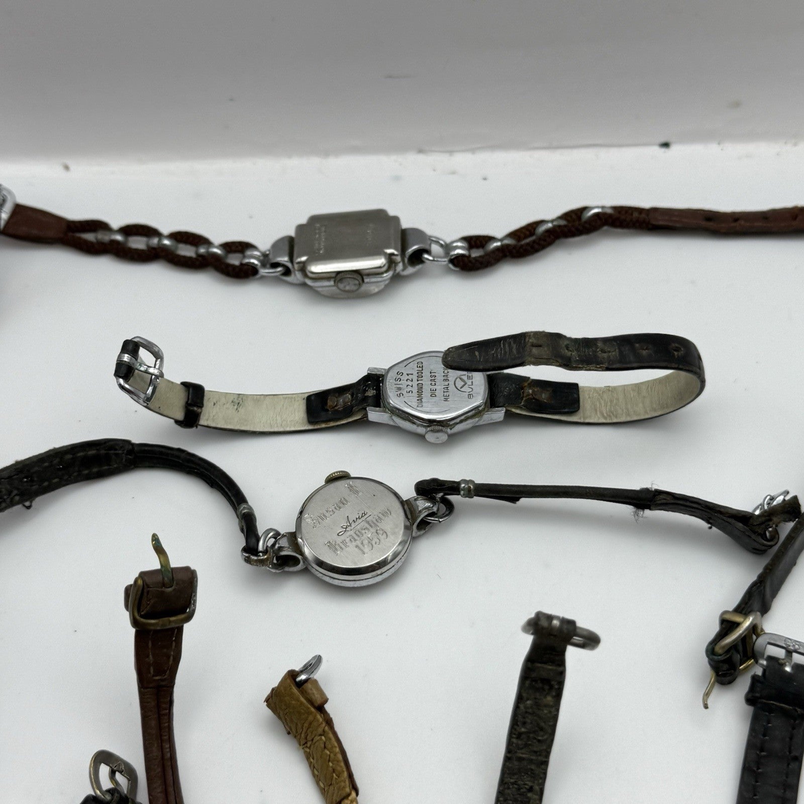 Bundle Of Ladies Vintage Manual Wind Wristwatches Joblot PARTS REPAIR SPARES