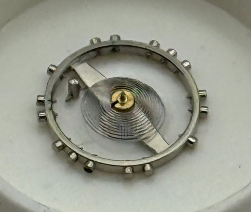 FHF 125 Balance Wheel Complete And Spring Watch Movement Parts NOS