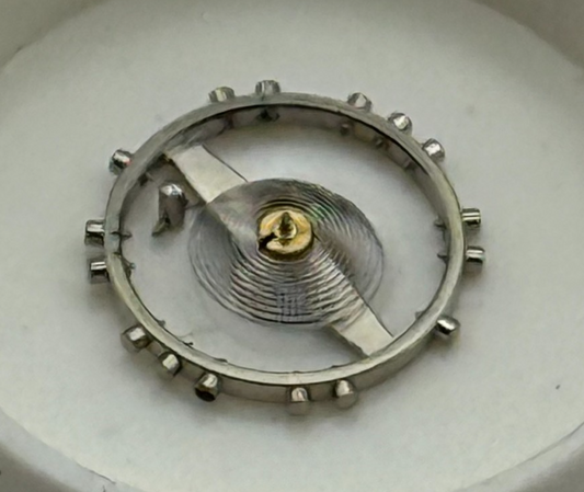 FHF 125 Balance Wheel Complete And Spring Watch Movement Parts NOS