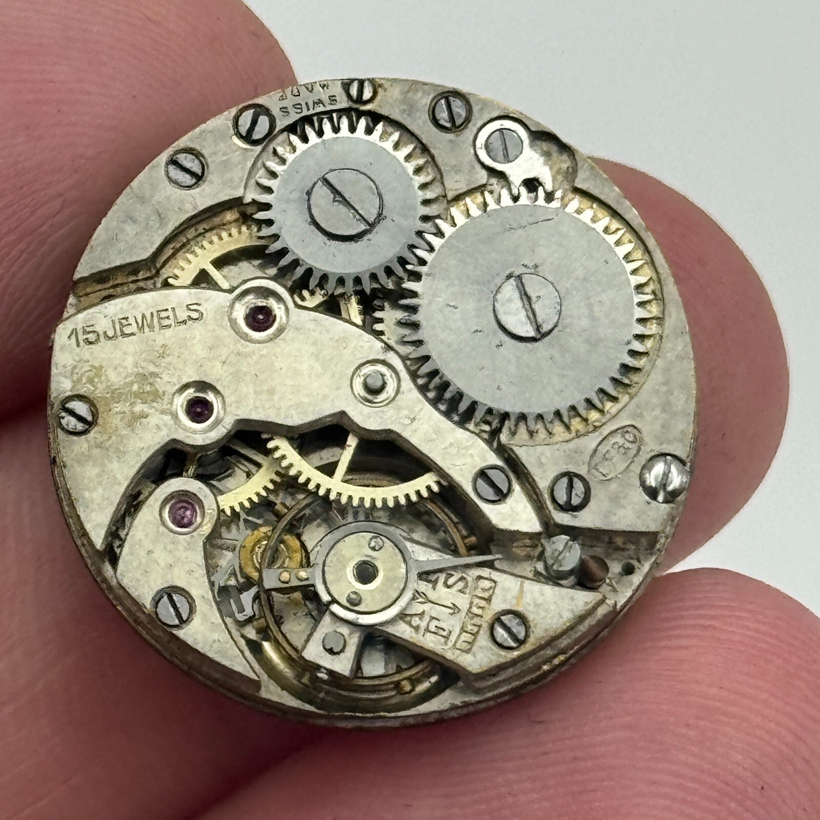 23.7mm D F & C Dimier Freres & Cie Trench Watch Movement Manual Wind PARTS SPARE