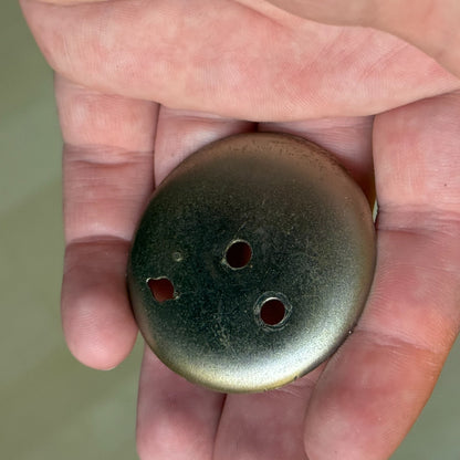 Vintage 8-Day Clock Square Unusual Metal Dore Fab Suisse 6 Jewels To Repair