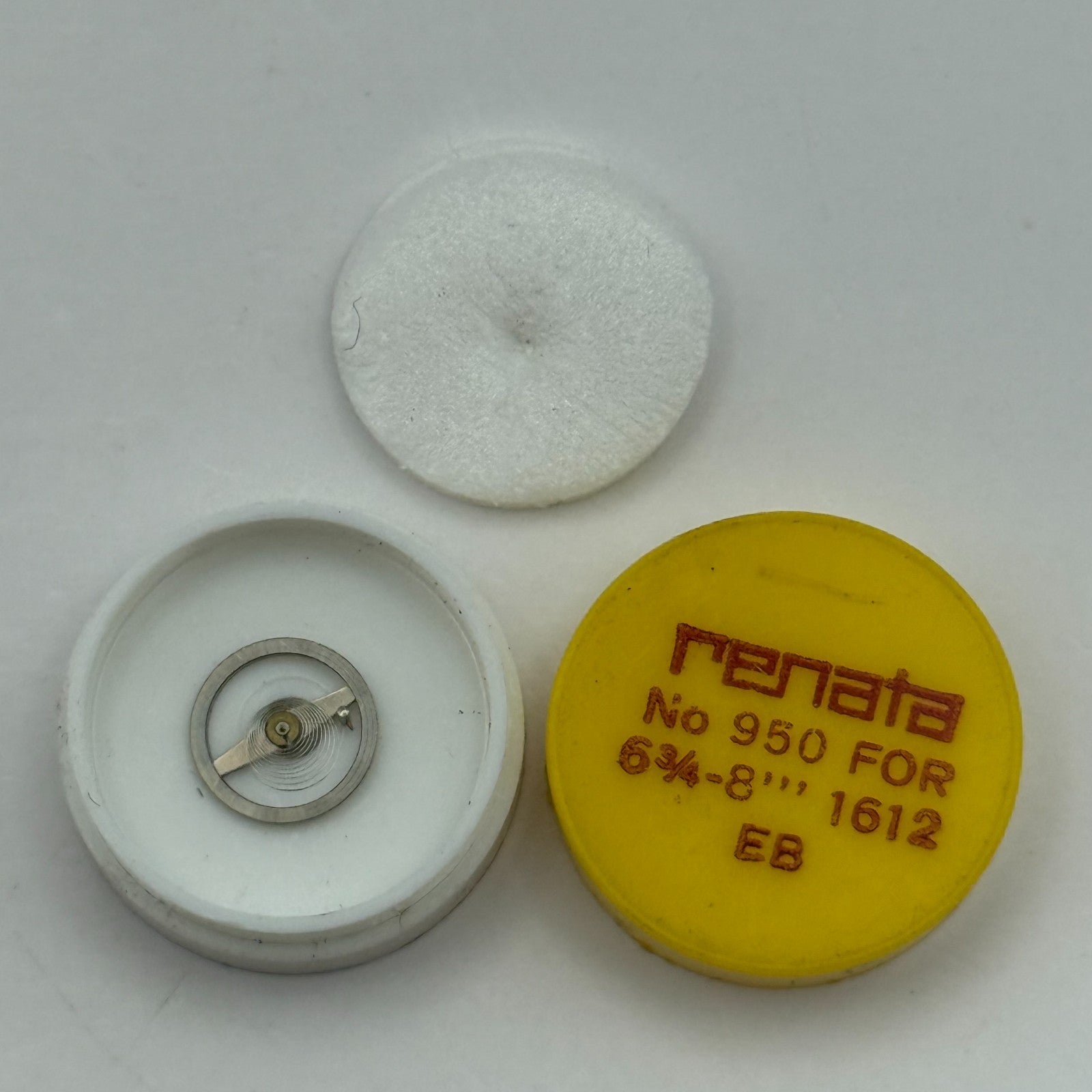 EB 1612 Balance Wheel Complete And Spring 6 3/4-8''' 950 Watch Movement Parts 