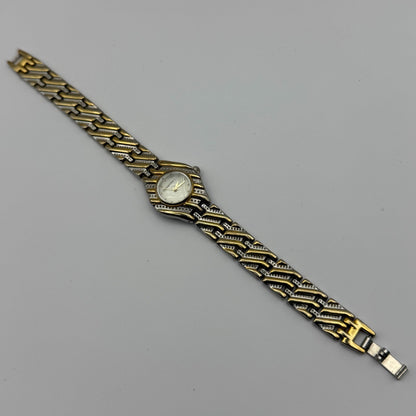 Clementine L. Ladies Quartz Watch MOP Dial Two Tone Bracelet Working 22mn