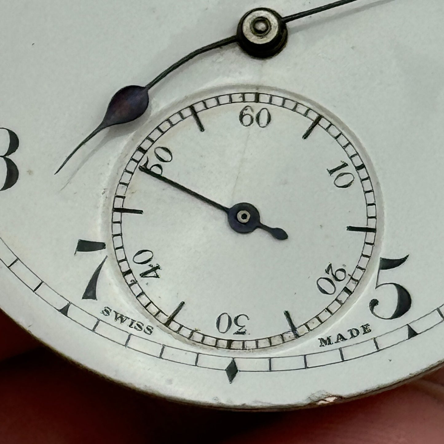 43mm S Smith & Son 9 Strand London Vintage Open Face Pocket Watch Movement PARTS