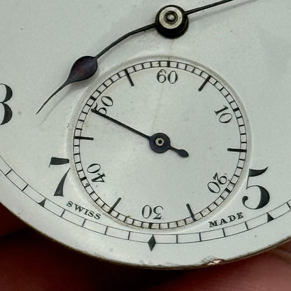 43mm S Smith & Son 9 Strand London Vintage Open Face Pocket Watch Movement PARTS
