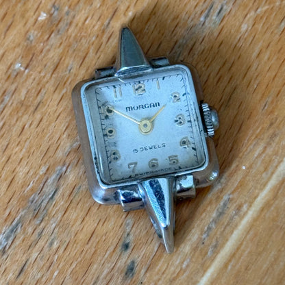 19mm Running Vintage Morgan Basis Watch 15 Jewels Manual Wind FOR PARTS / REPAIR