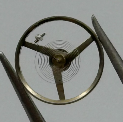 FEF 6660 Balance Wheel Complete And Spring Ord + Inca 1711 Watch Movement Parts