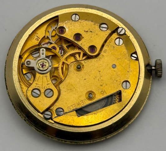 Smiths Astral National 15 60461E Watch Movement Manual Wind Vintage Parts 31.9mm