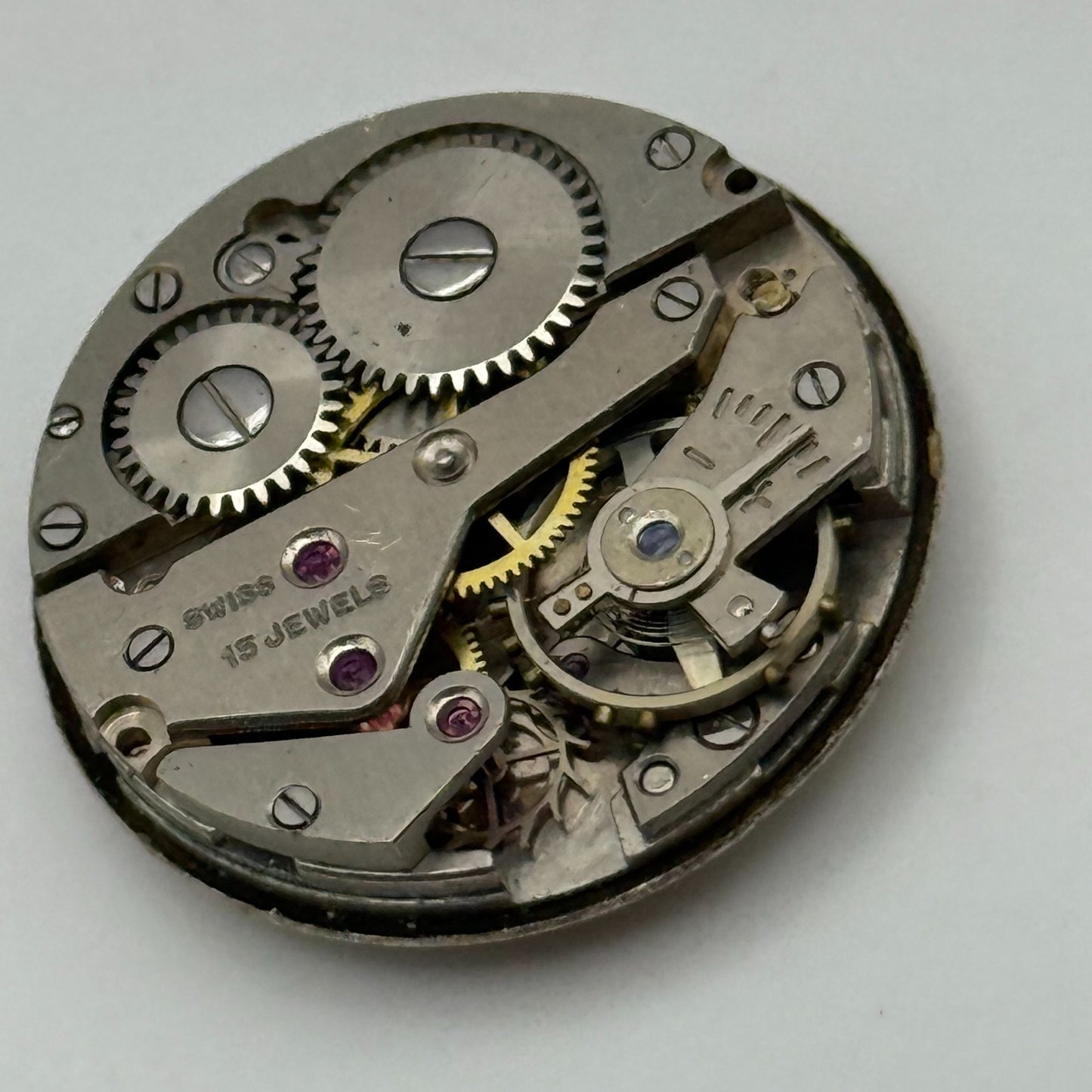 Avia AS 1123 1124 Watch Movement Manual Wind Vintage Swiss Parts Repair 23.5mm