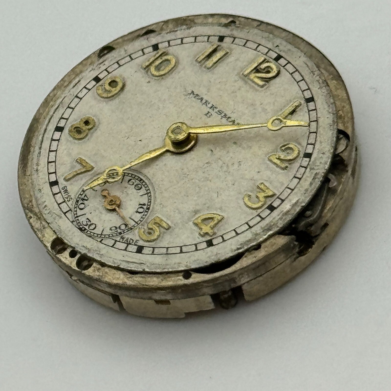 23.6mm Vertex V.W Marksman Manual Wind Swiss Made 15 Jewels Watch Movement PARTS