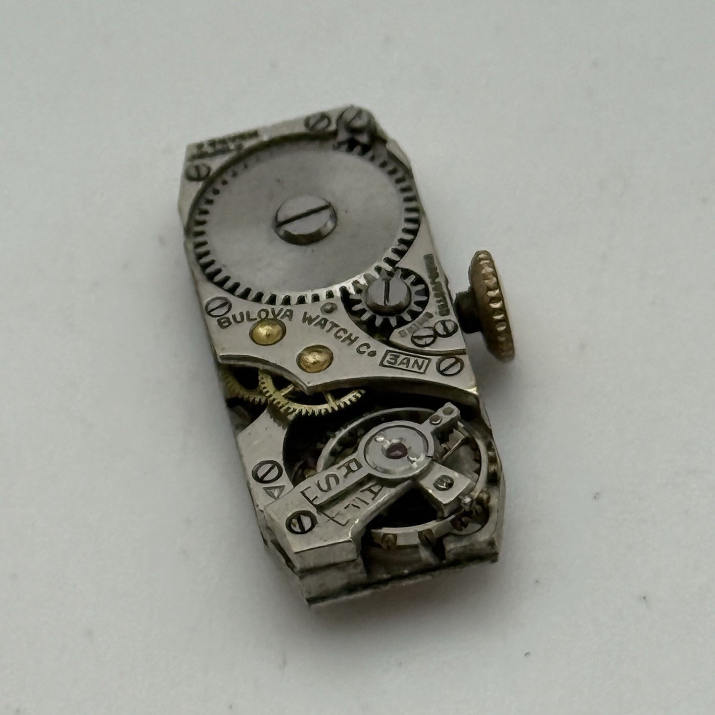 9mm Vintage Ladies Bulova 3AN Manual Wind Swiss Watch Movement PARTS REPAIR