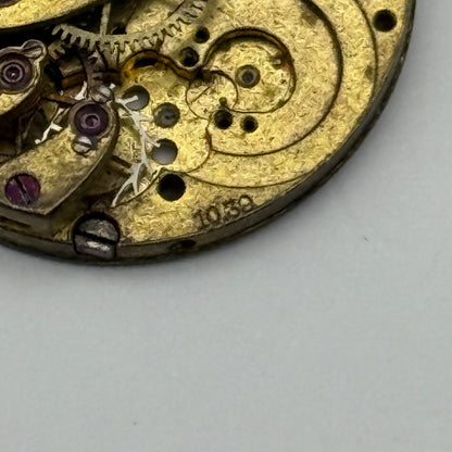 Longines 10.39 B&Co Baume Watch Movement Vintage Incomplete Parts Repair 21.6mm