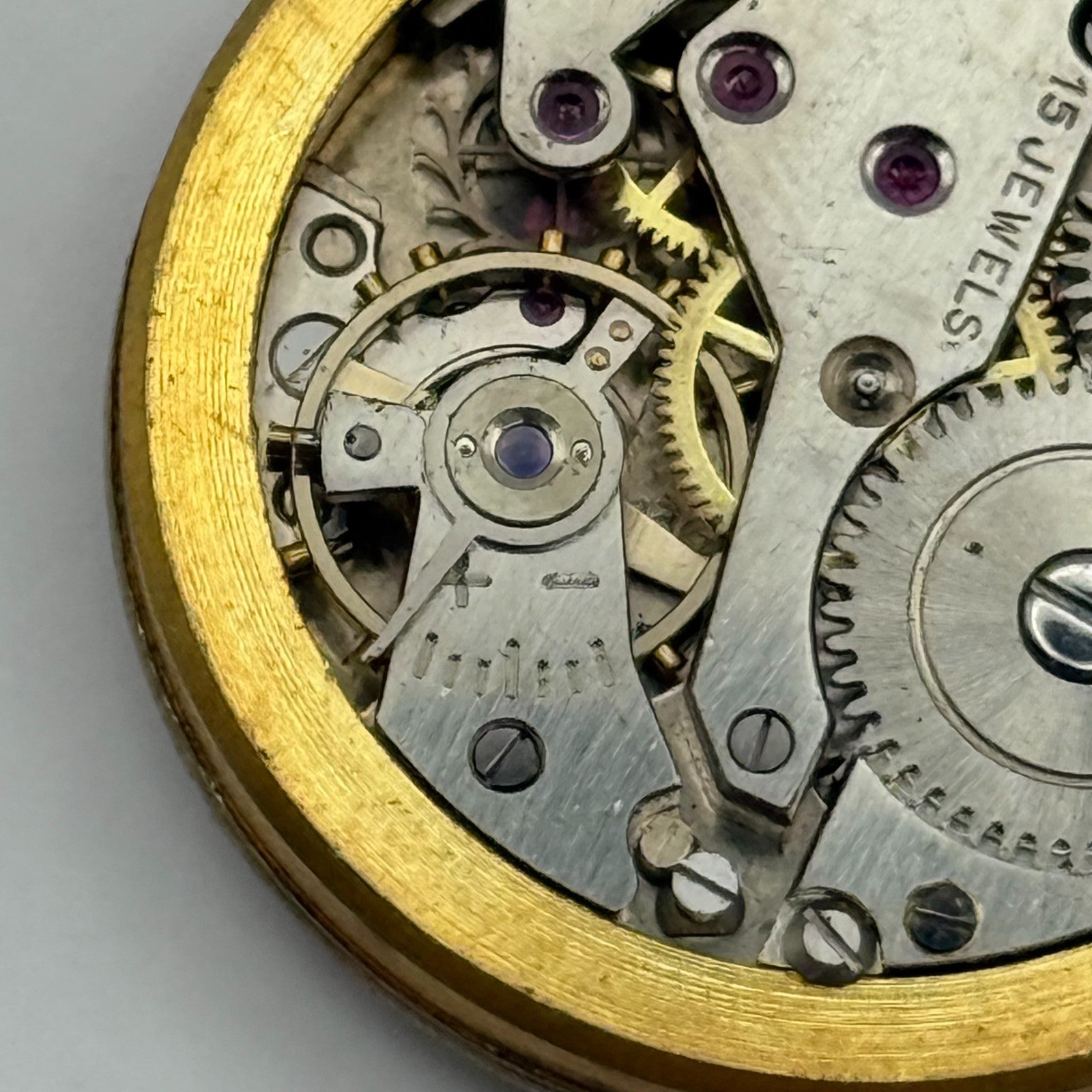 AS 1002 984 Watch Movement Mappin Manual Wind Vintage Swiss Parts Repair 28.6mm