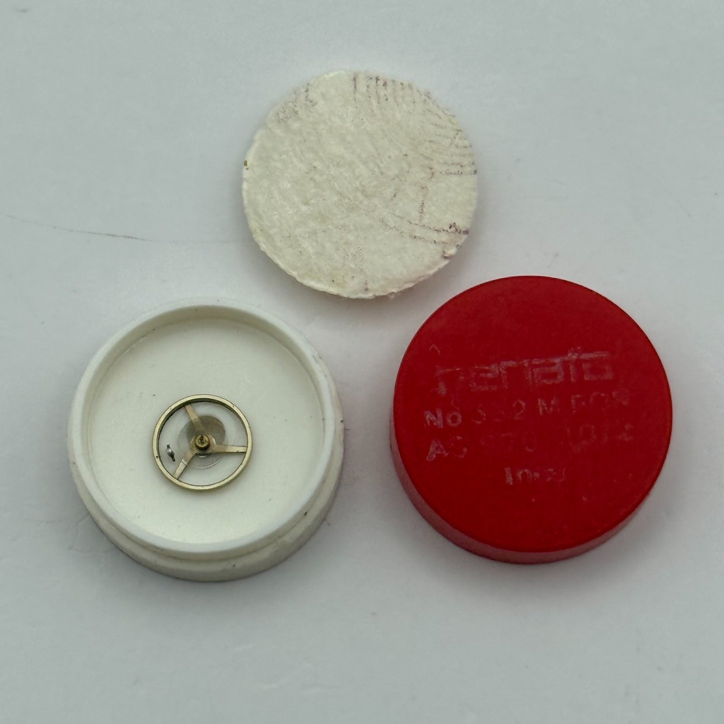 AS 976 1012 Inca Balance Wheel Complete And Spring 532 Watch Movement Parts NOS