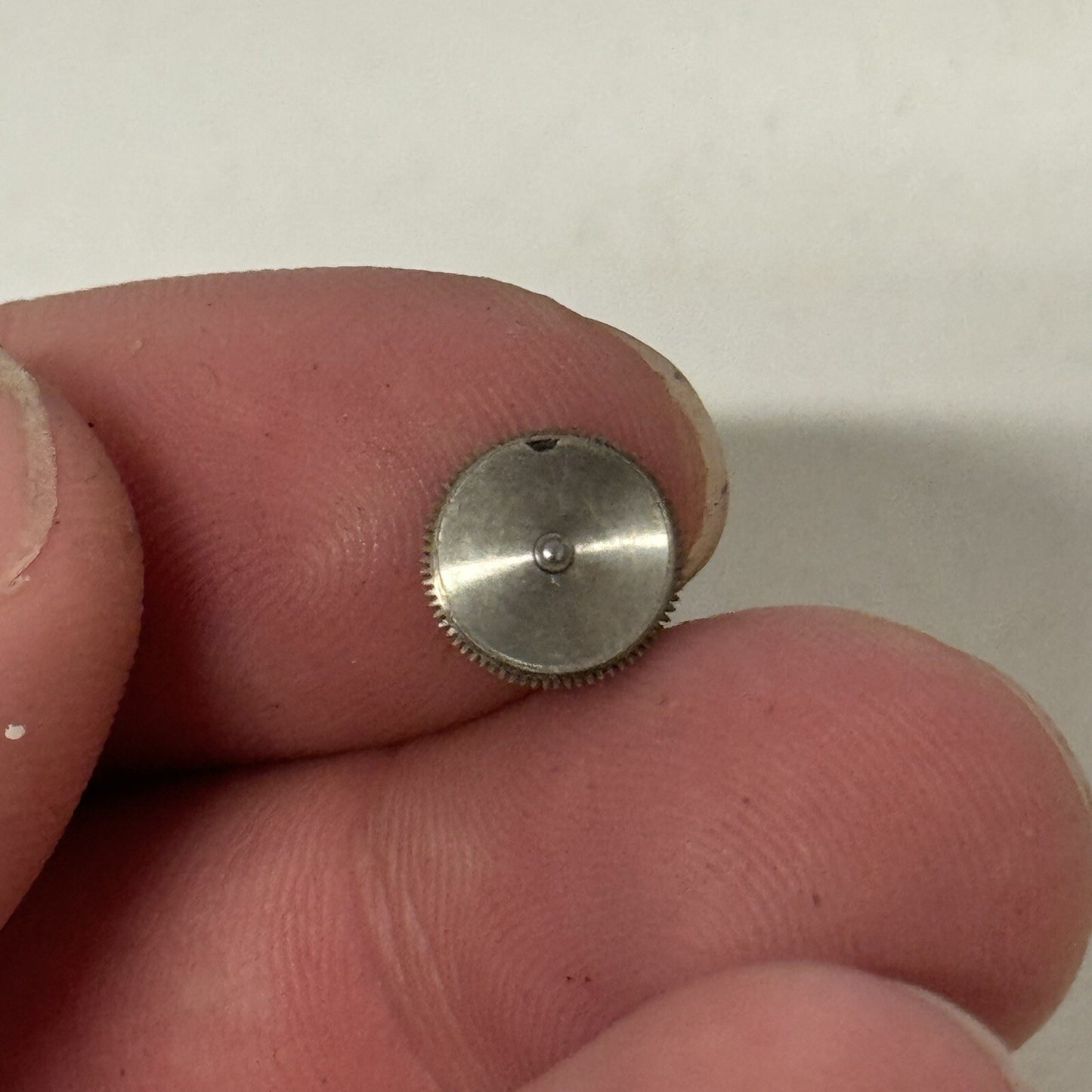 22mm Buren Sub Seconds Netonia Rodium Plated Strap Watch FOR PARTS