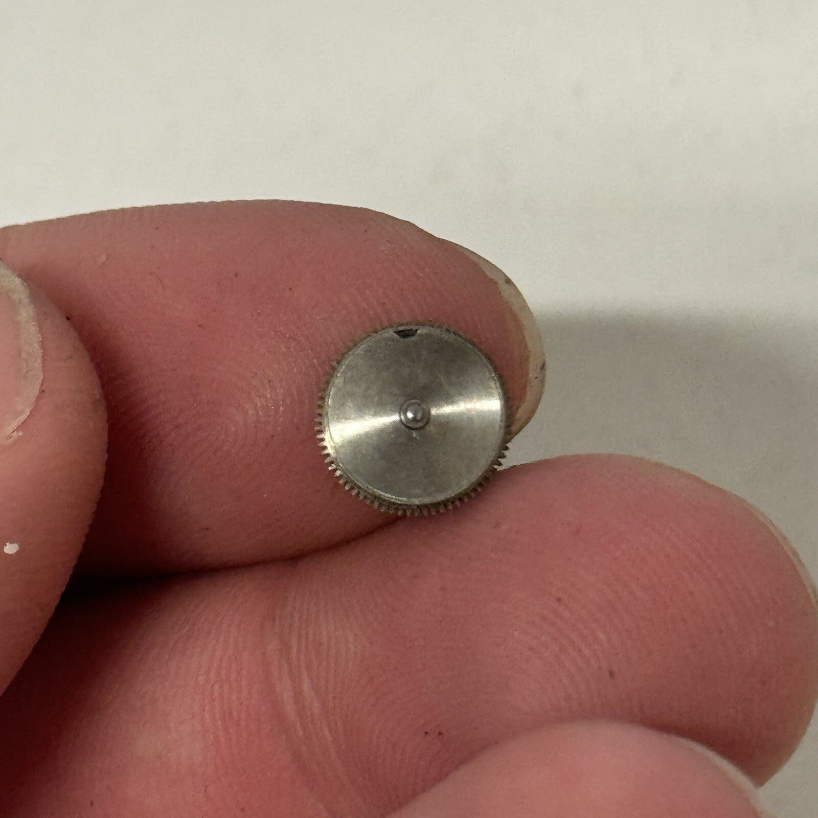 22mm Buren Sub Seconds Netonia Rodium Plated Strap Watch FOR PARTS