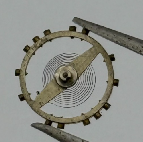 AS 970 Balance Wheel Complete And Spring 8 3/4''' 27 M Watch Movement Parts NOS