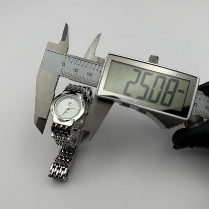 Beverly Hills Polo Club Ladies Quartz Watch Silver Tone Bracelet Working 23mm