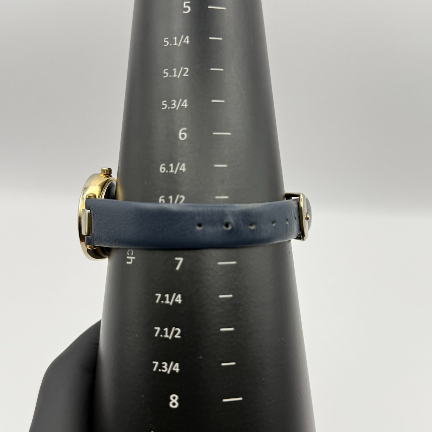 Infinite Ladies Quartz Watch Silver Dial Blue Leather Strap Japan Working 28mm