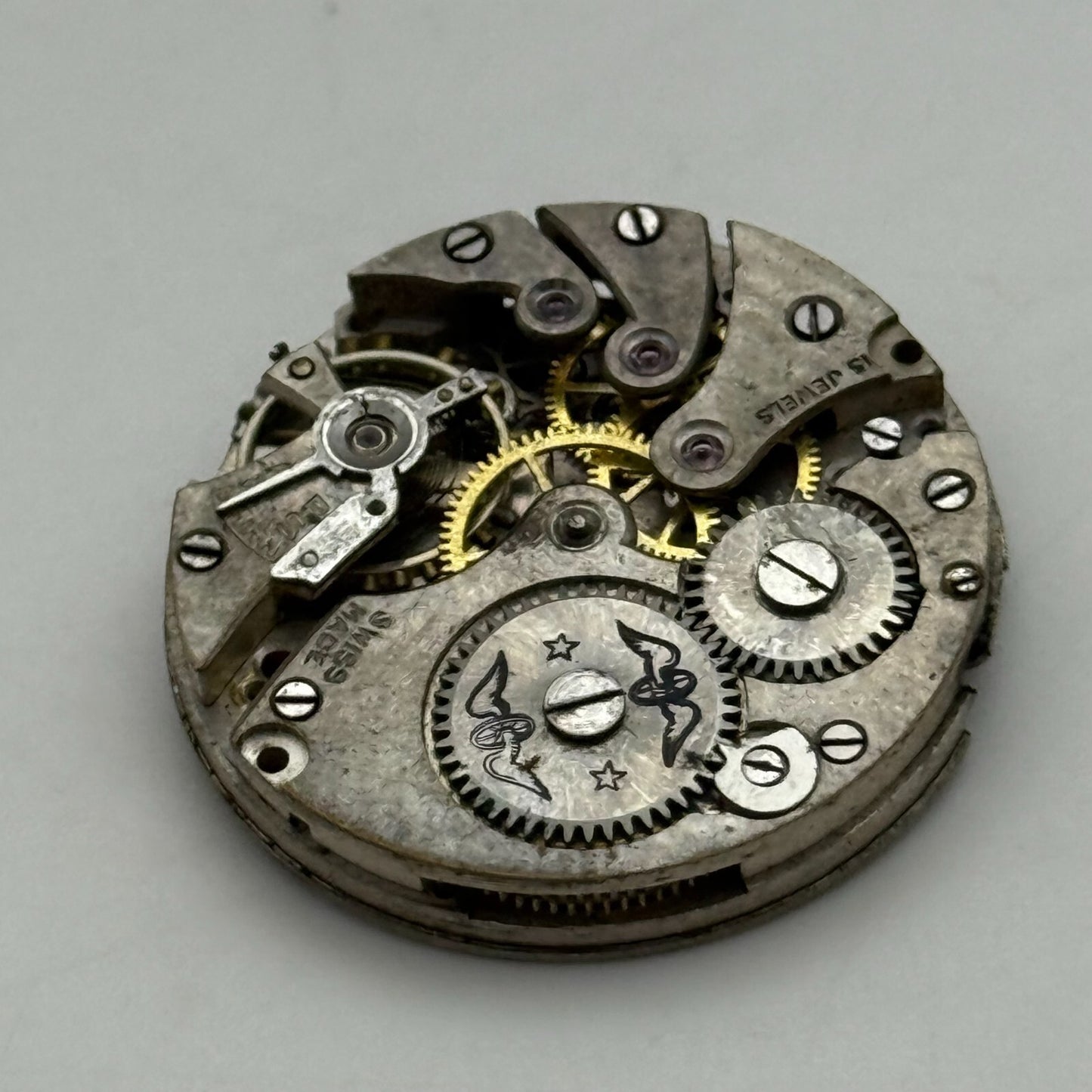 26.7mm Vintage AS 554 Balance Ok Trench Manual Wind Watch Movement PARTS REPAIR