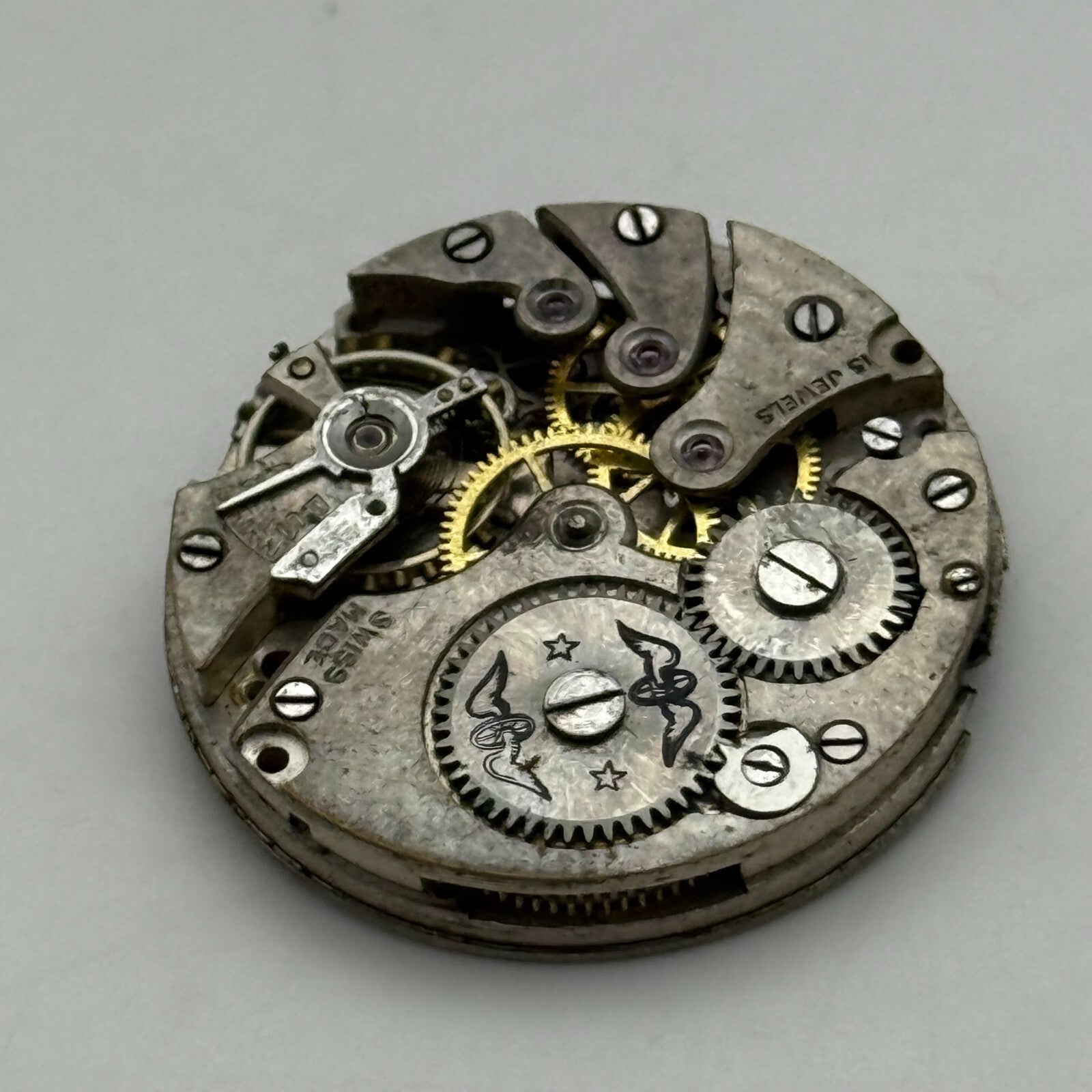 26.7mm Vintage AS 554 Balance Ok Trench Manual Wind Watch Movement PARTS REPAIR