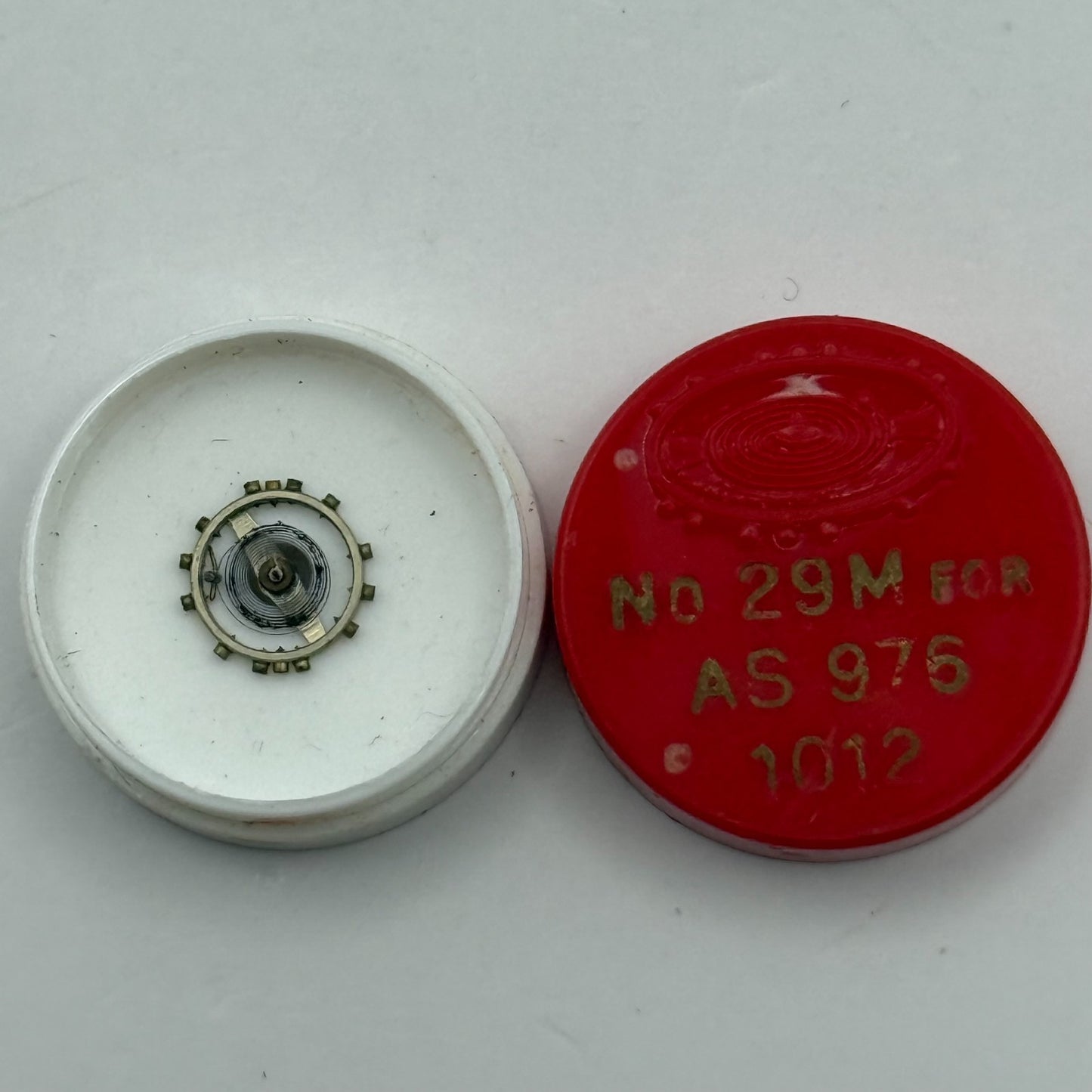 AS 976 1012 Balance Wheel Complete And Spring 29 M Watch Movement Parts NOS