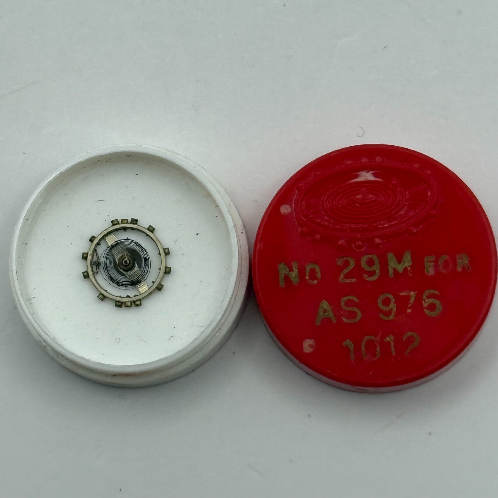 AS 976 1012 Balance Wheel Complete And Spring 29 M Watch Movement Parts NOS