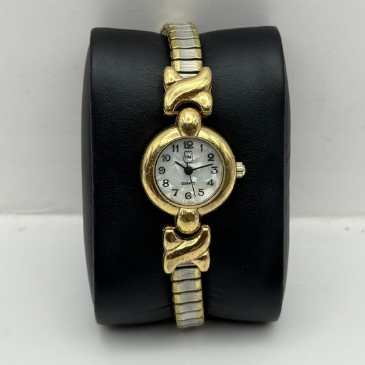 21mm Working Ladies Two Tone Philip Mercier S565S Quartz Watch Expandable Strap