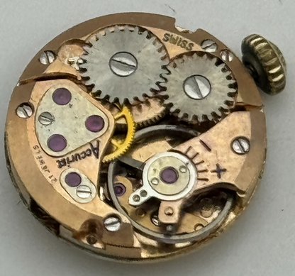 15.5mm ETA 2412 Accurist Manual Wind Ladies Watch Movement Swiss Vintage PARTS