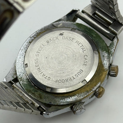 41mm Men’s Vintage Geneva Electra World Time Datomatic ES 55 Manual PARTS REPAIR