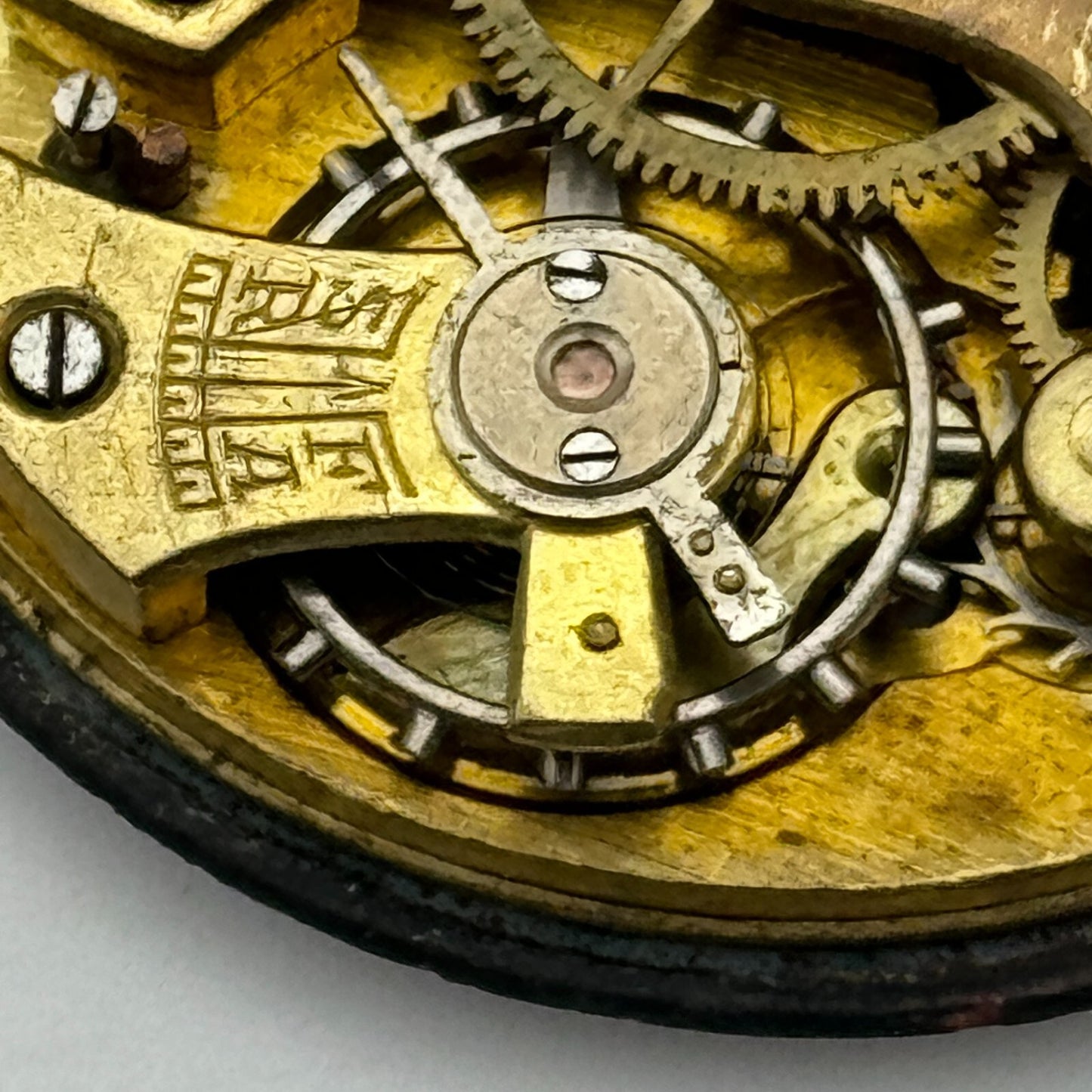 43.2mm Vintage Open Face Sub Seconds Balance Ok Pocket Watch Movement PARTS