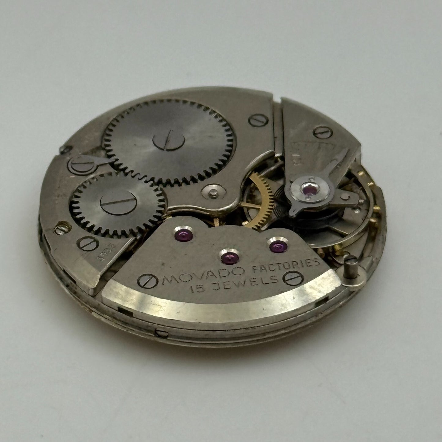 28.2mm Men's Vintage Movado 5935 Cal 125 Manual Wind Watch Movement PARTS REPAIR