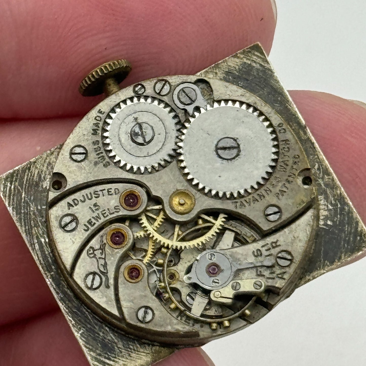 23.6mm Cyma Ref 010 Tavannes Manual Wind 15 Jewels Watch Movement Vintage PARTS
