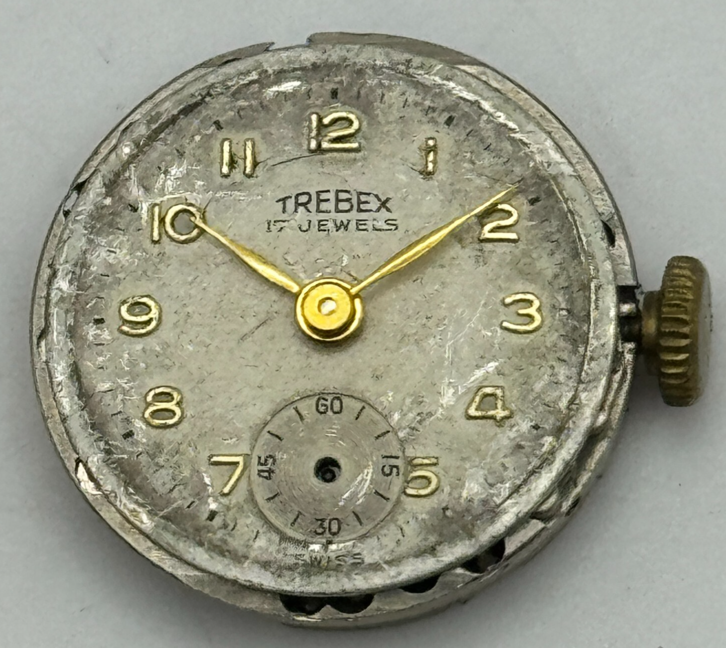 19.7mm Trebex AS 970 A Schild Sub Seconds Manual Wind Swiss Watch Movement PARTS