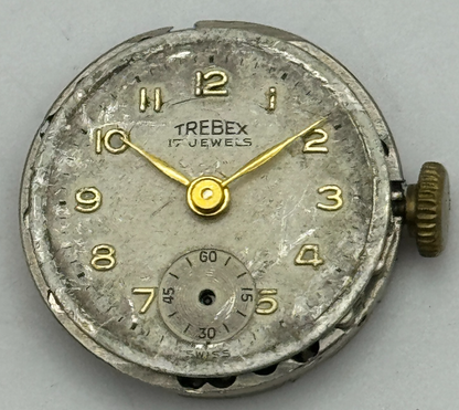 19.7mm Trebex AS 970 A Schild Sub Seconds Manual Wind Swiss Watch Movement PARTS
