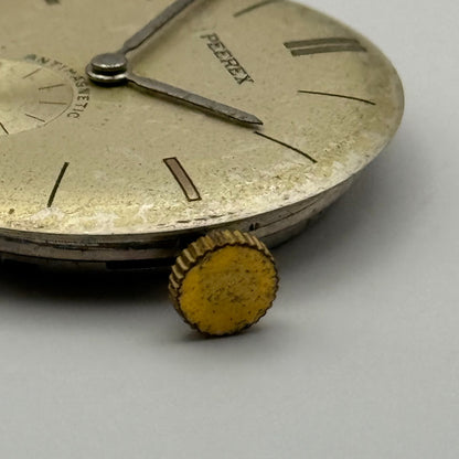 Peerex 15 Jewels Watch Movement Running Manual Wind Vintage Parts Repair 25.8mm