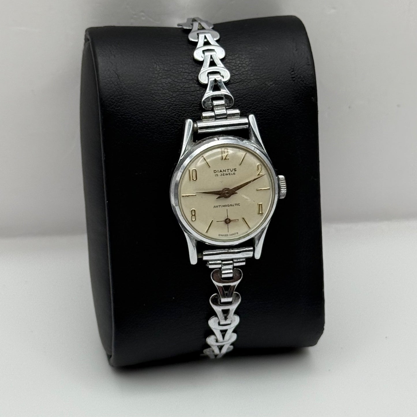 21mm Vintage Diantus 15 Jewels Sub Seconds Swiss Manual Wind Watch PARTS REPAIR