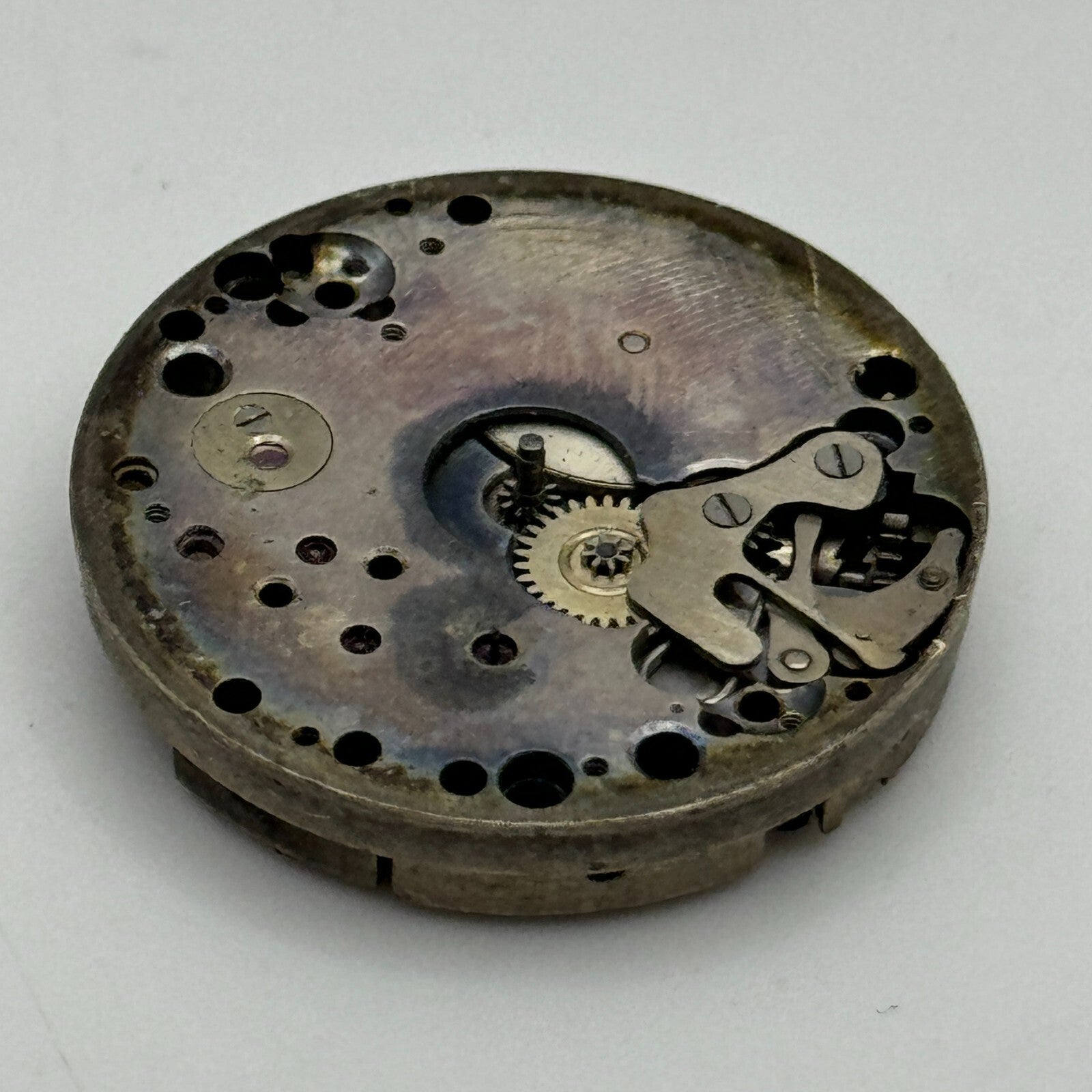 23.6mm Unidentified 15 Jewels Manual Wind Watch Movement Swiss Vintage PARTS