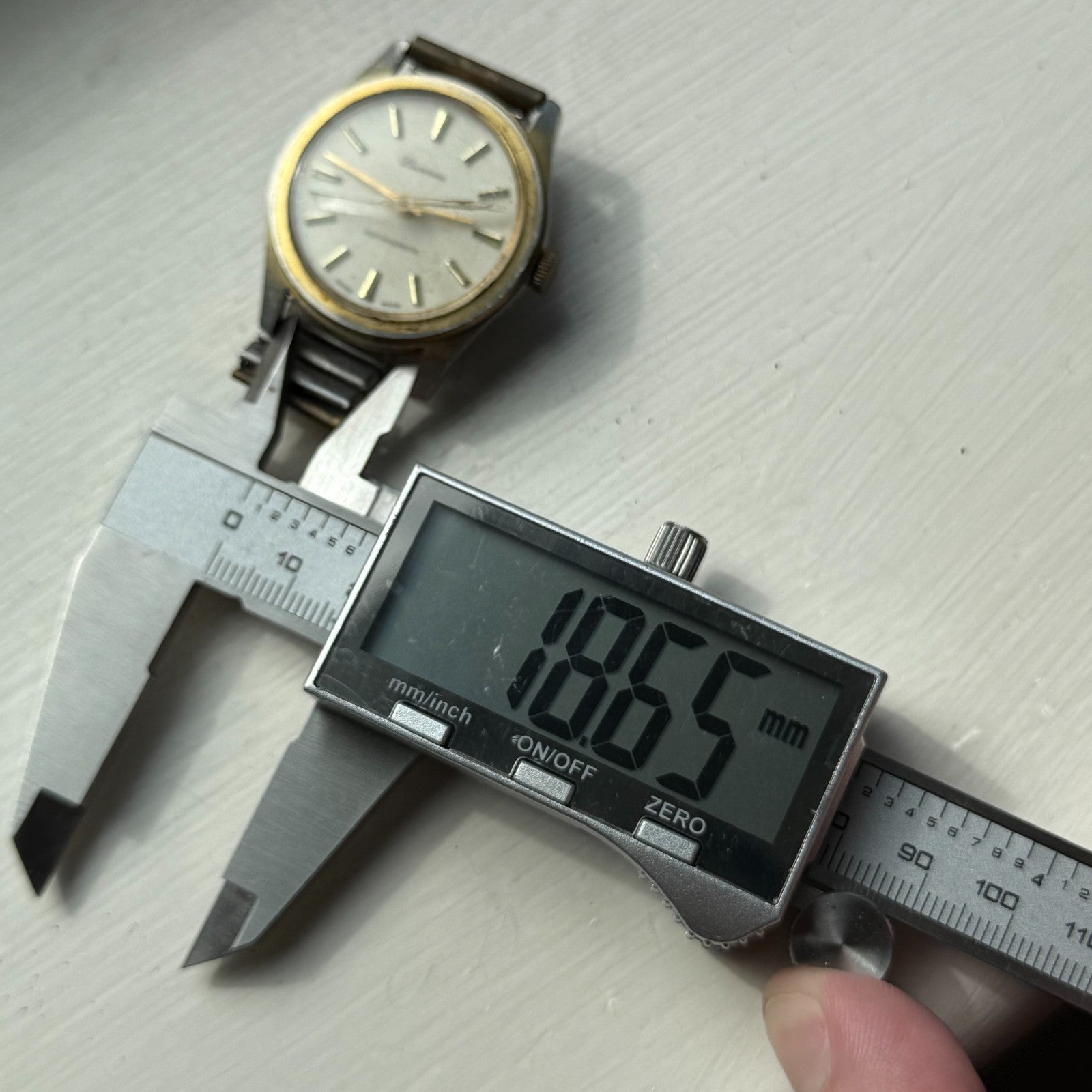 34mm Men's Vintage Lucerne Antimagnetic Swiss Manual Wind Watch PARTS REPAIR