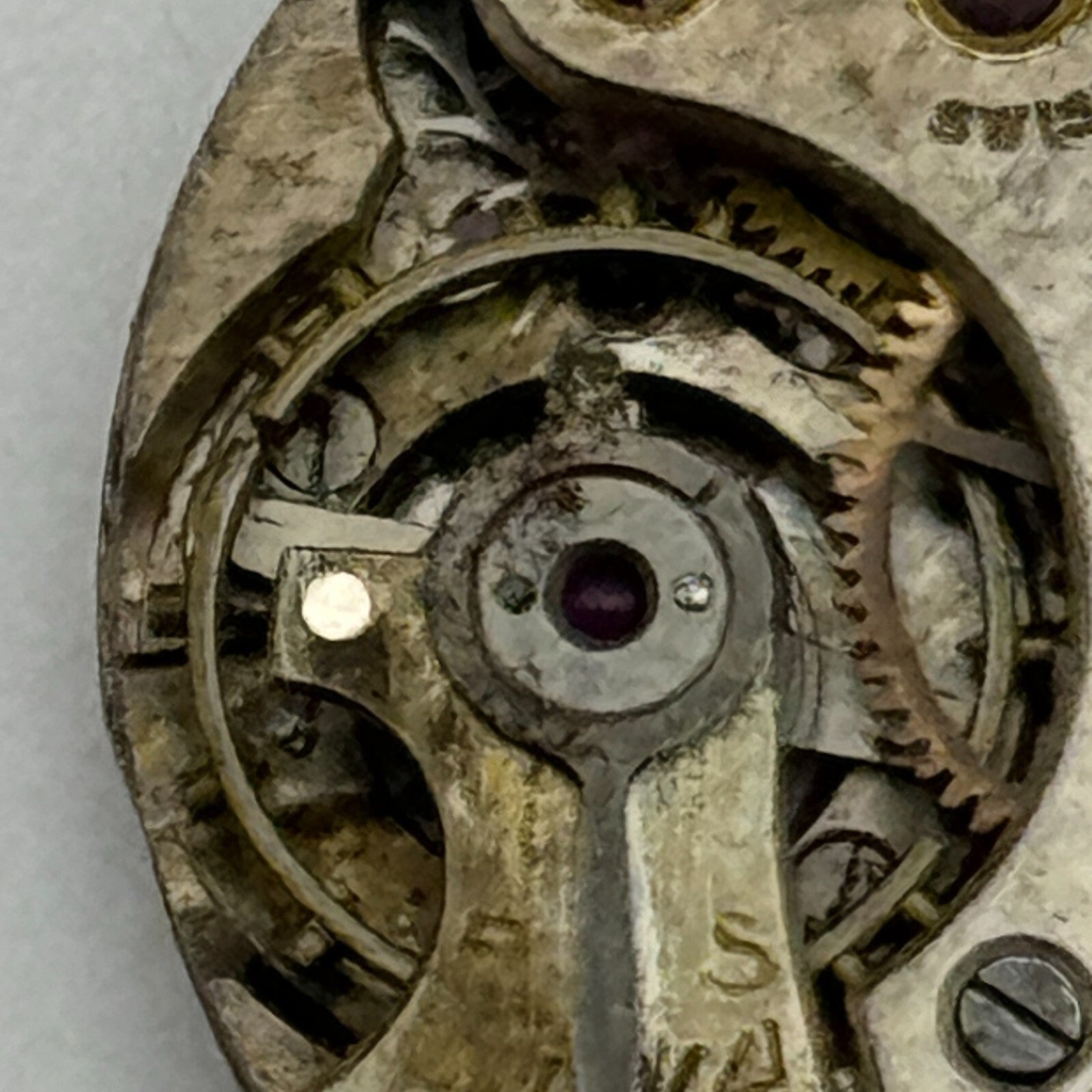 23.6mm Possibly Movado 15 Jewels 4 Adjustments Manual Wind Swiss Watch Movement