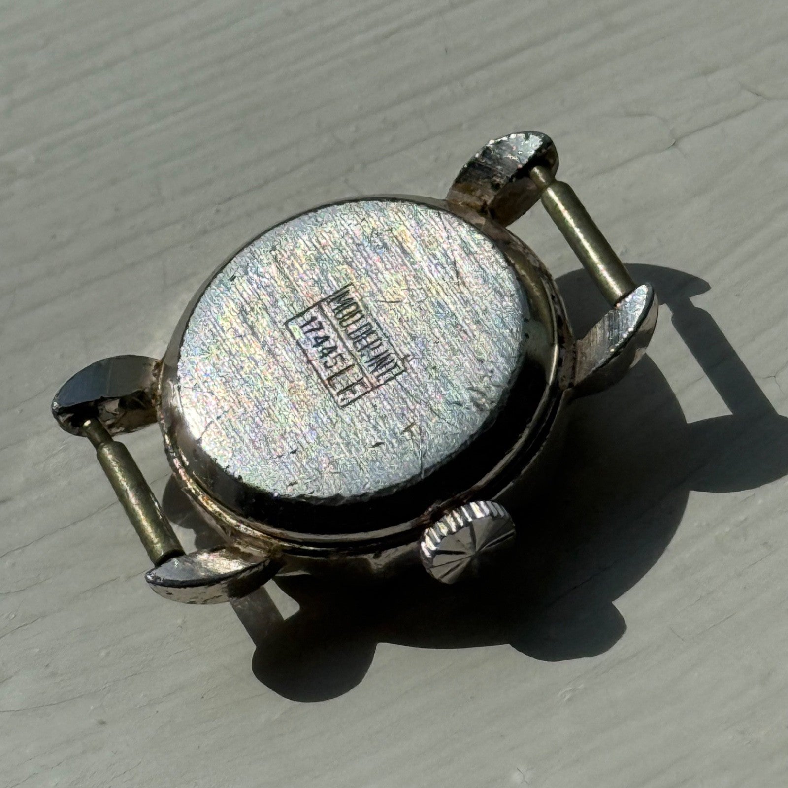 22mm Vintage EB 1431N Basis Jewelled Green Bezel Swiss Manual Watch PARTS REPAIR