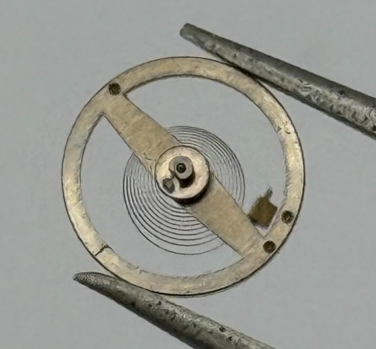 RW 75 Balance Wheel Complete And Spring 5 1/4’’’ 867 Watch Movement Parts NOS